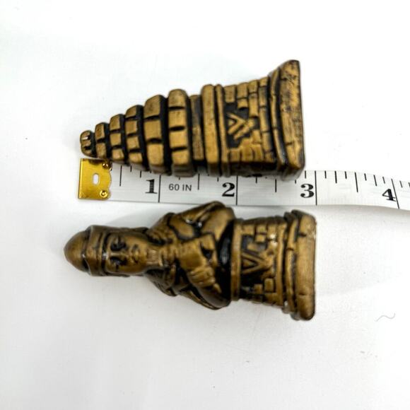 Vintage 32 Piece Replacement Chess Piece Set Egyptian Style Ceramic Glazed - Picture 12 of 15